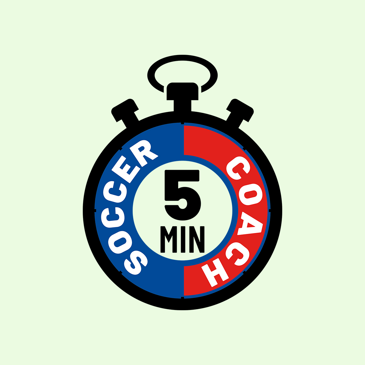 5 Minute Soccer Coach Stopwatch Logo 2020