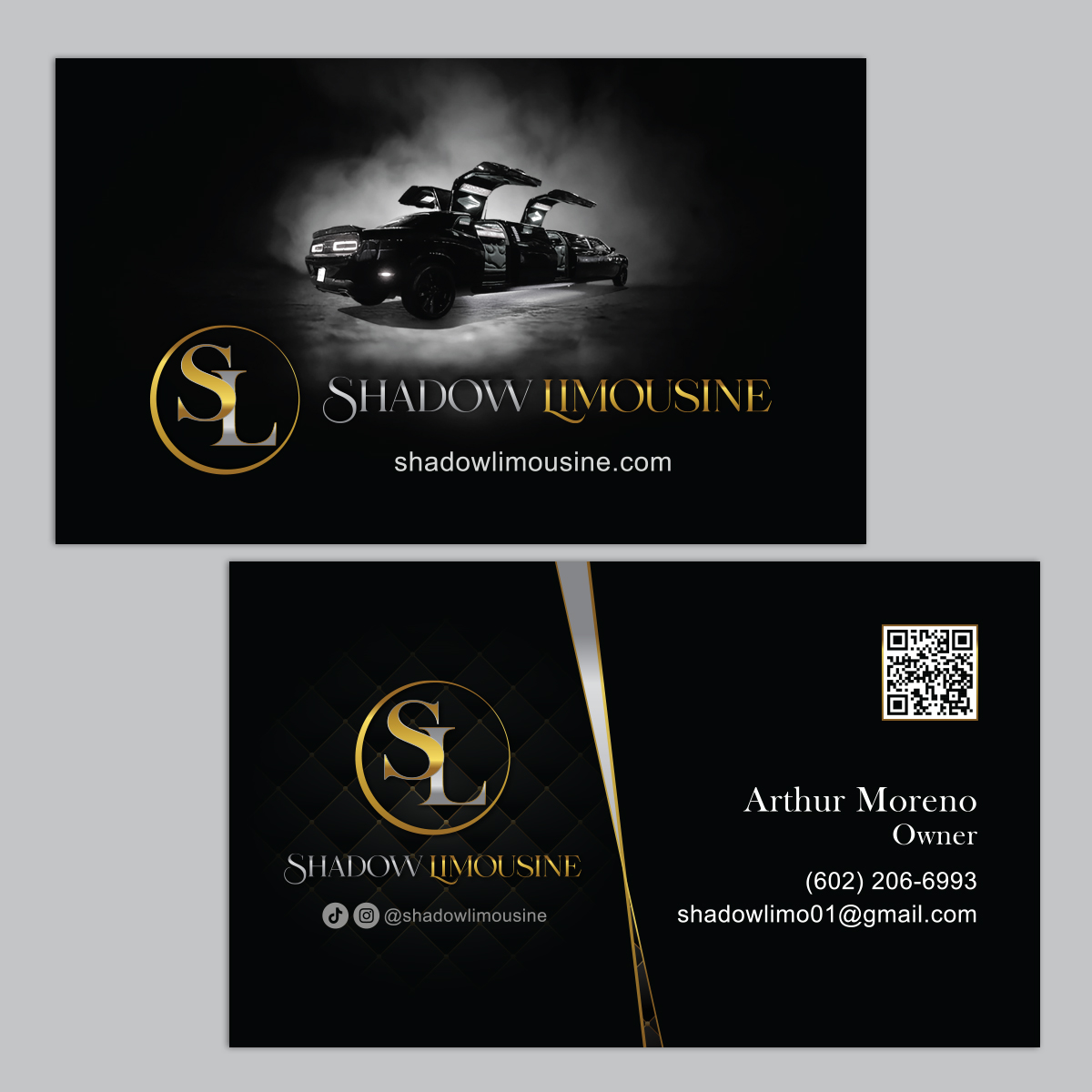 Shadow Limousine Business Card 2024