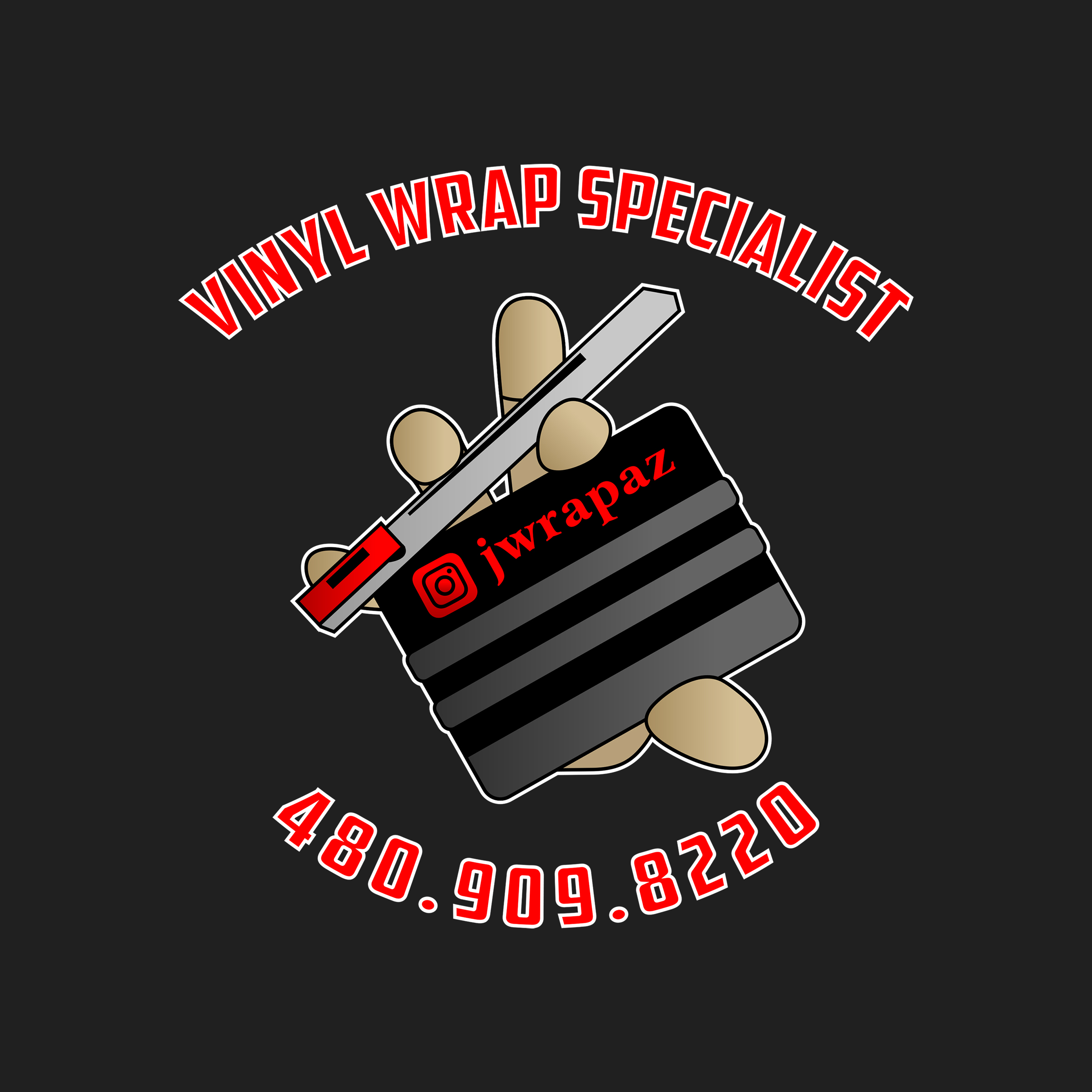 Vinyl Wrap Specialist Logo Dark 2019