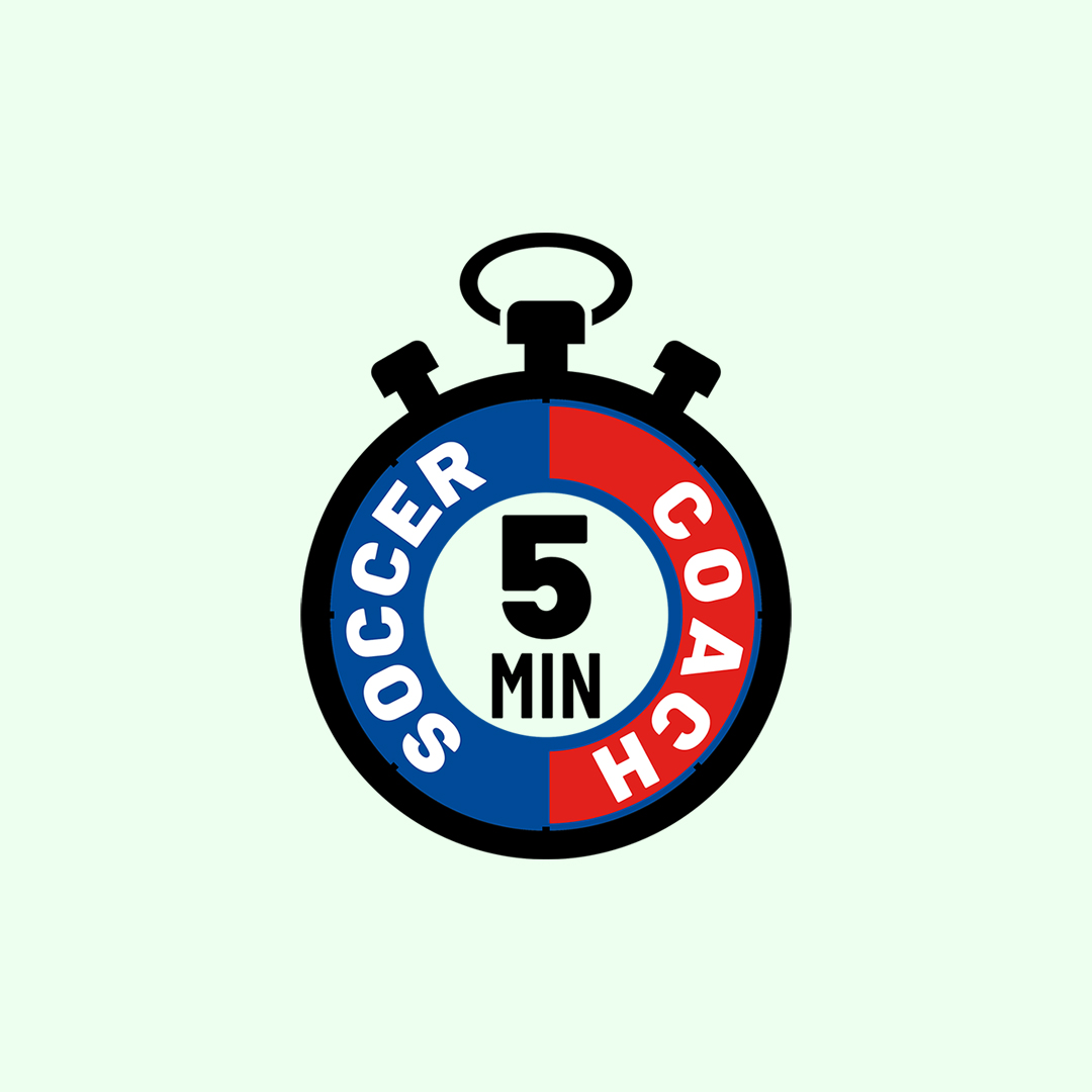5 Minute Soccer Coach Logo Secondary