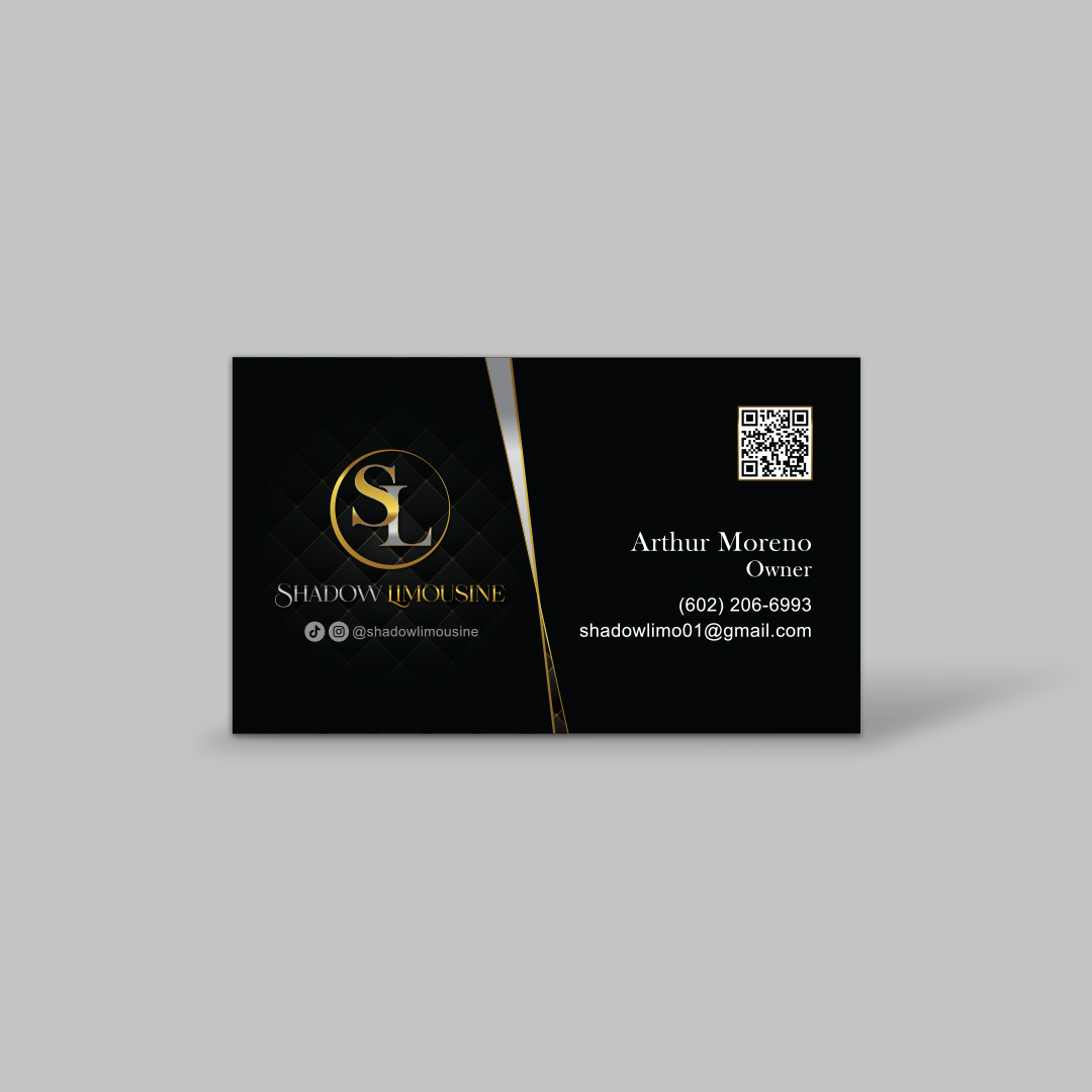 Shadow Limousine Business Card Back