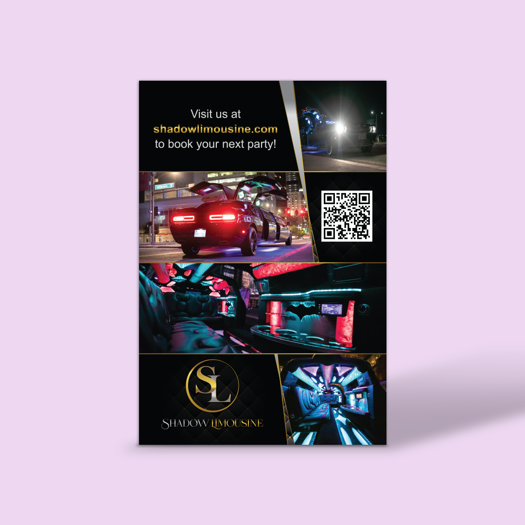 Shadow Limousine Rack Card Back