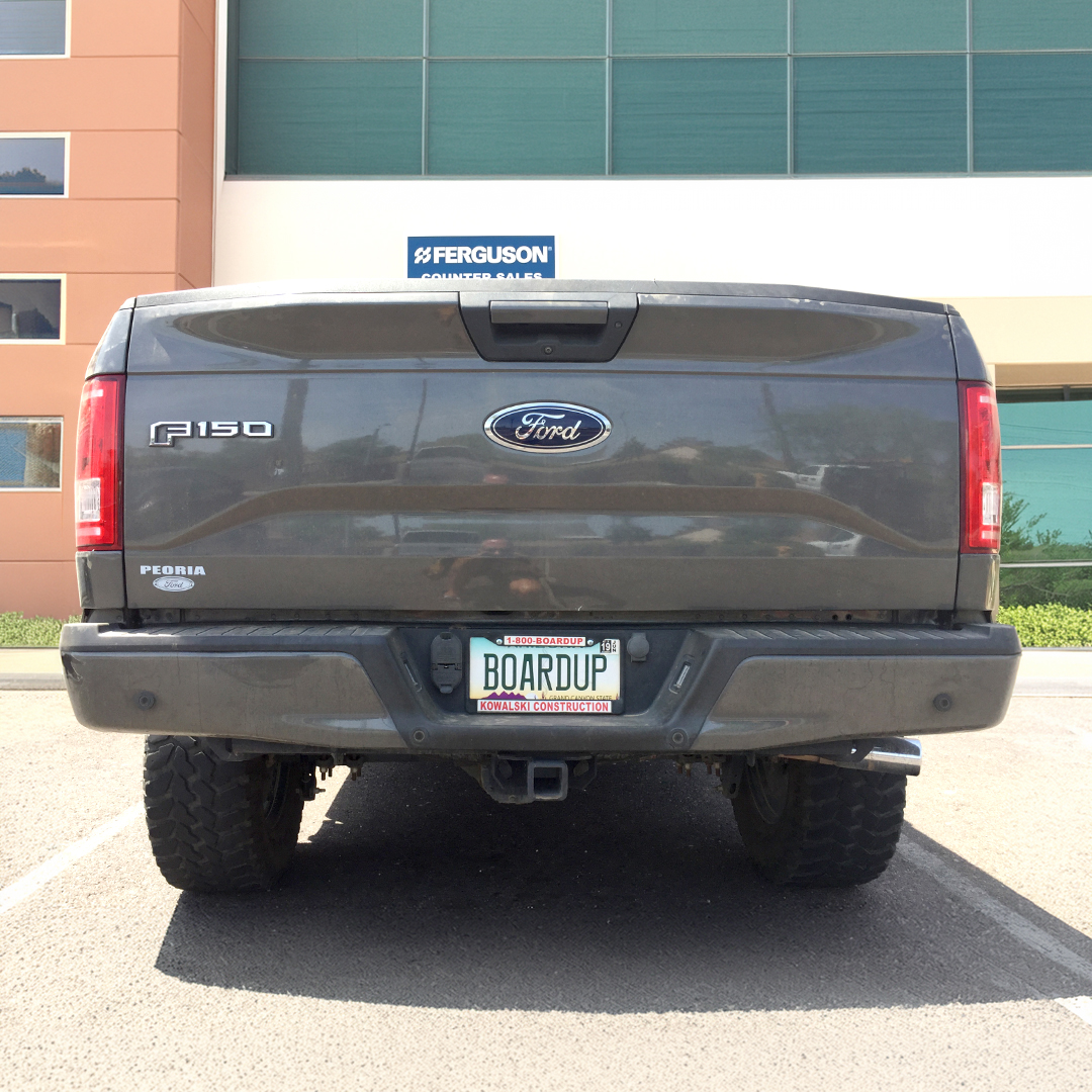 Kowalski Board Up Vehicle Vinyl Wrap Mockup Photo